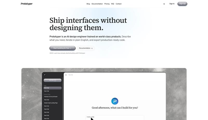 Prototyper - Create apps in minutes