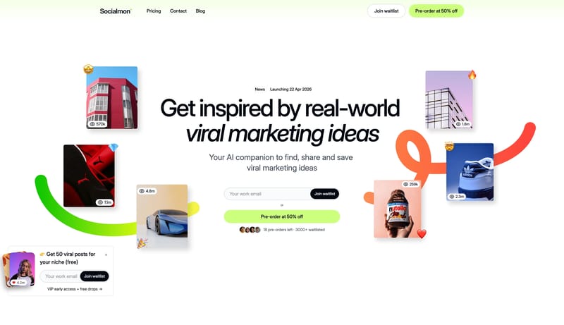 Find and Save Viral Marketing Inspiration for Your Niche