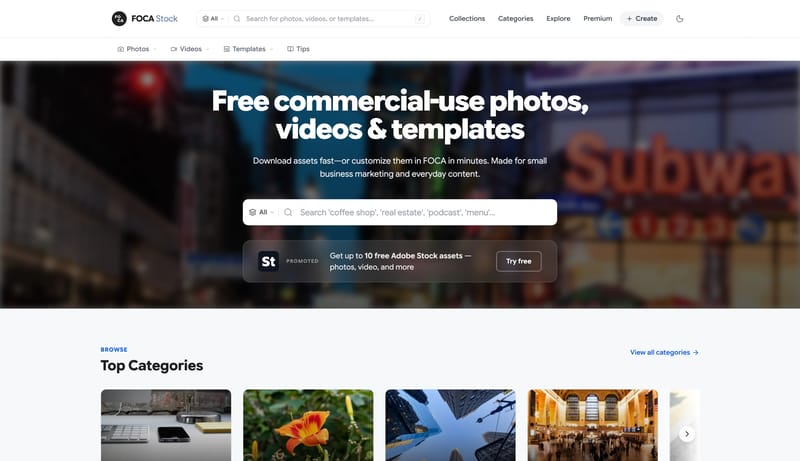 FOCA Stock: Free Commercial-Use Stock Photos, Videos & Templates