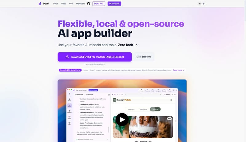 Dyad | Flexible, local, open-source AI app builder