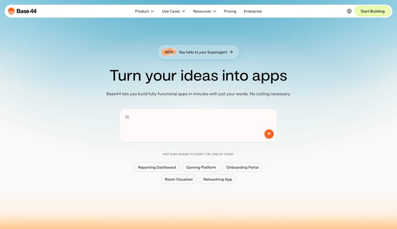Build Apps with AI in Minutes | Base44