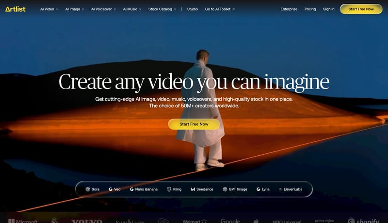 Generative AI Tools & Digital Assets for Creators | Artlist