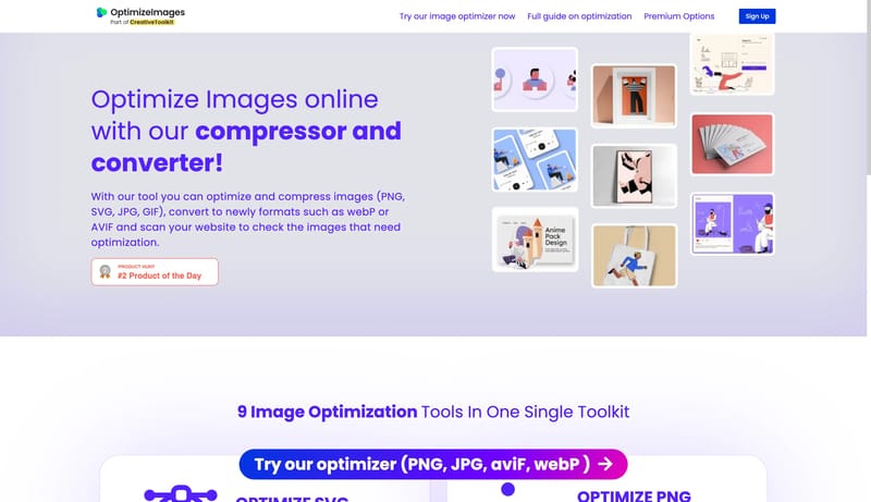 Optimize images online, compress and convert, PNG, JPG, GIF, SVG, AVIF and webP formats supported.
