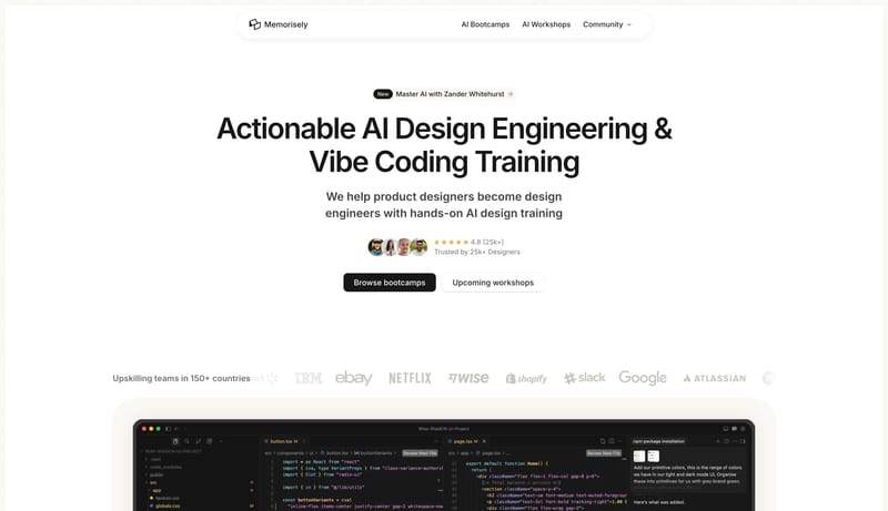 Memorisely · AI Design Engineering & Vibe Coding Training
