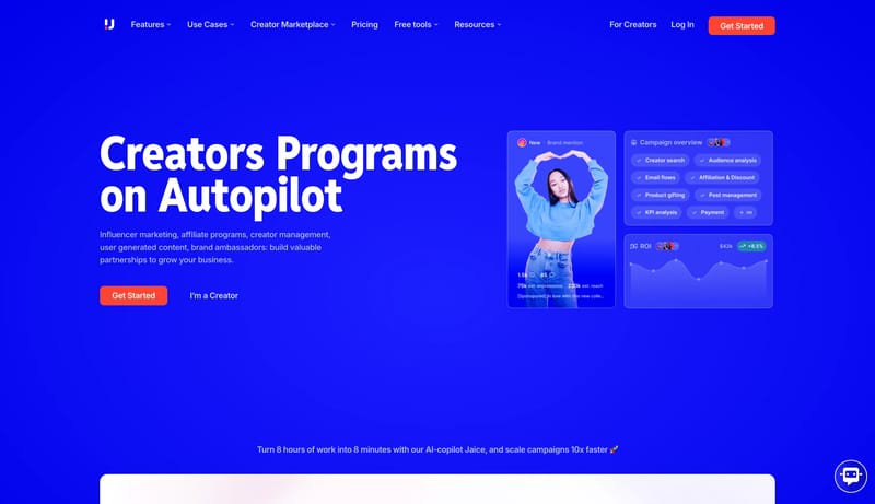 Influencer and Affiliate Marketing Platform with Jaice AI | Upfluence