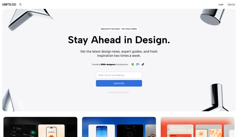 UI / UX Design Inspiration and Design News Newsletter | UI / UX Design Inspiration and Design Newsletter