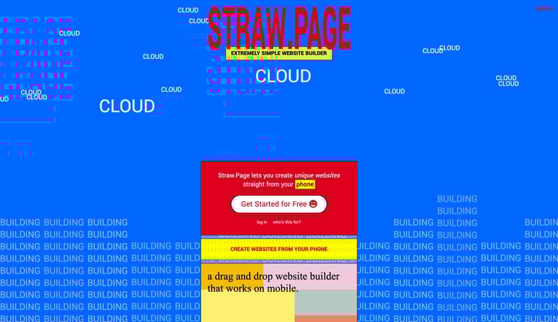 Straw.Page - Extremely simple website builder