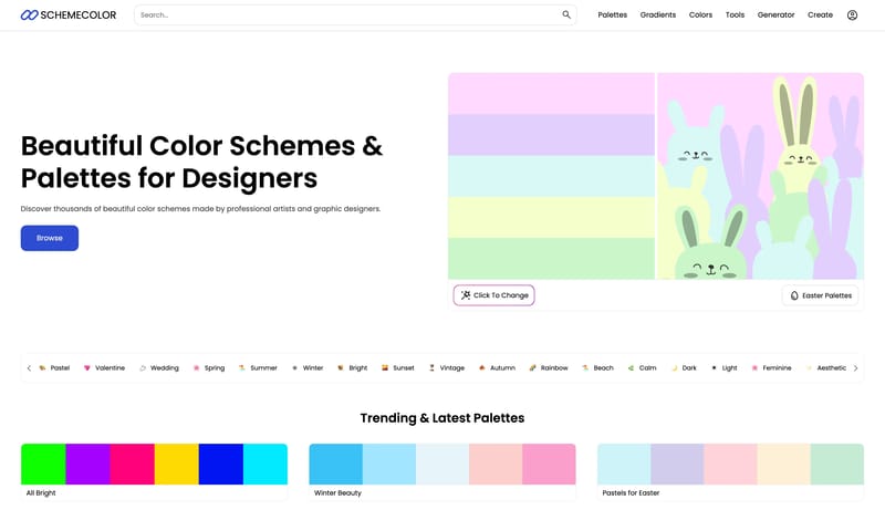 SchemeColor.com: Download, create & share beautiful color combinations