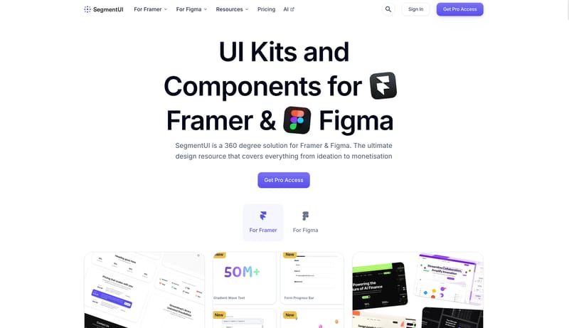 Free Resources, Components & UI Kits for Framer & Figma