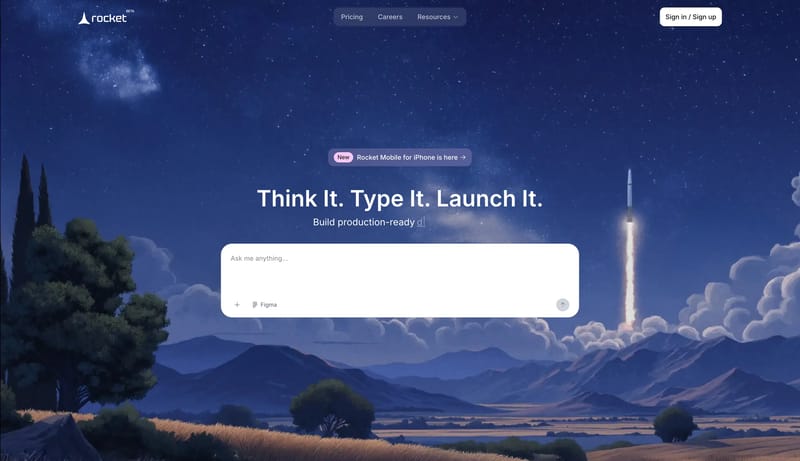 Build Full Apps from Plain Text- No Coding Required. Rocket.new