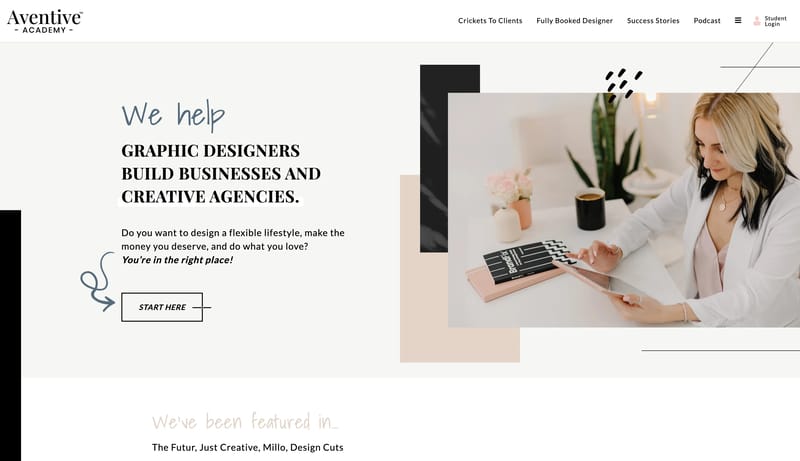 Aventive Academy - Educational Platform for Graphic Designers