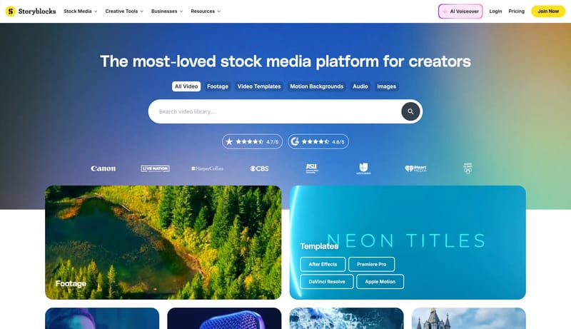 Unlimited Stock Videos, Templates, Audio & Images - Storyblocks