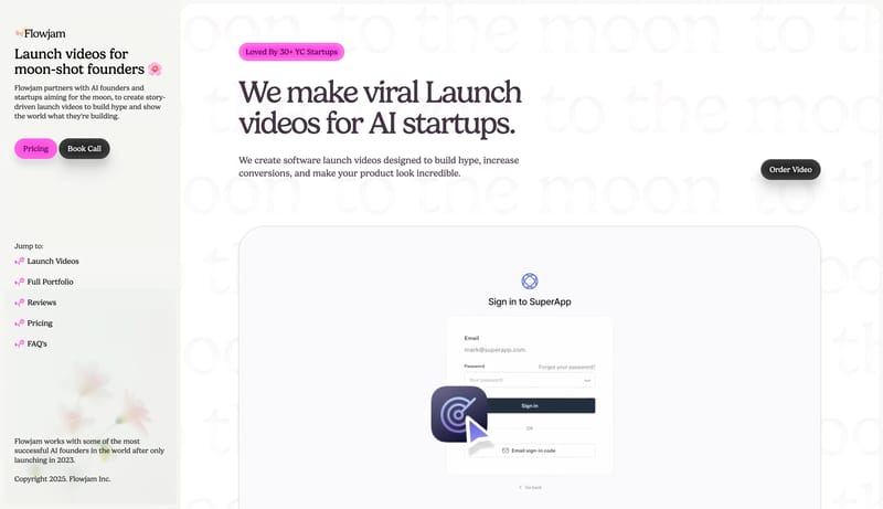 Flowjam | Product Launch Videos For Founders