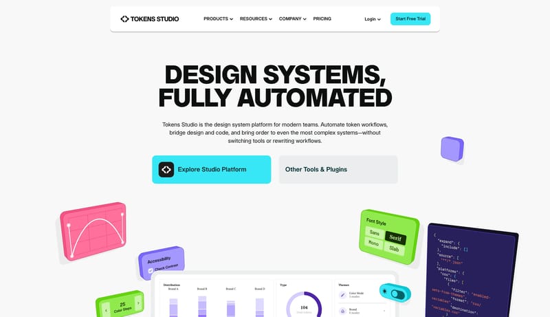Design systems, fully automated | Tokens Studio