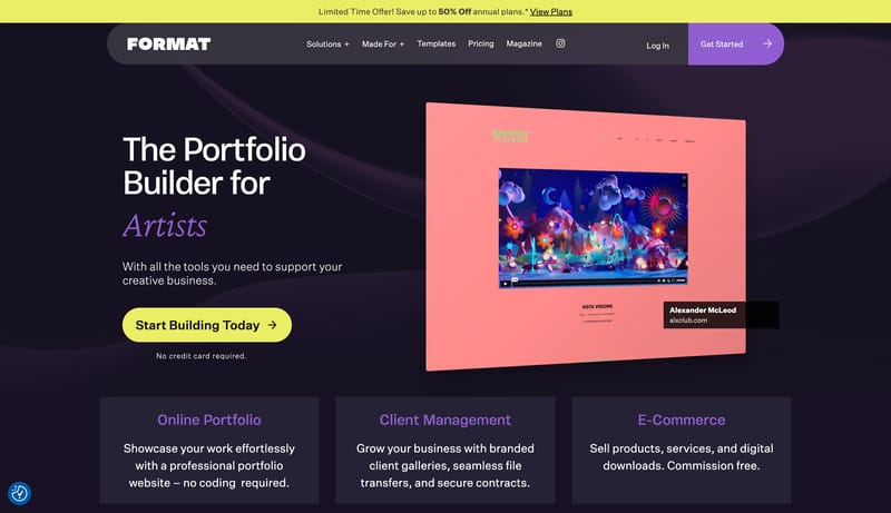 Format: Create Your Online Portfolio Website