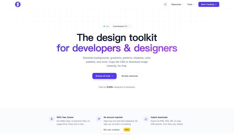 Free Online Design Tools for Developers & Designers | Super Designer