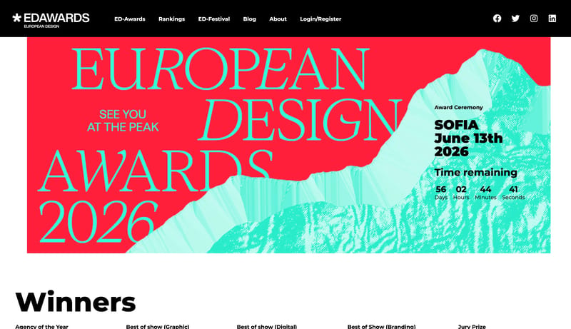 Homepage - European Design Awards