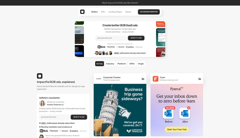 Impactful B2B SaaS ads, explained — Adfolio