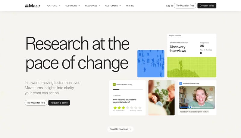 Maze | User Research and Testing Platform