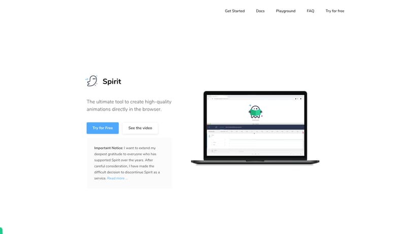 Spirit - Interactive Animation Tool