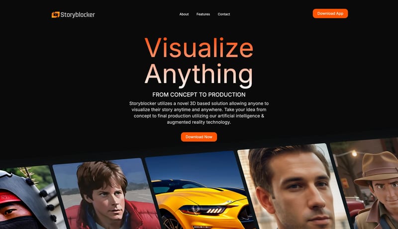 Storyblocker | Visualize anything using 3D & A.I.