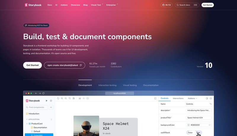Storybook: Frontend workshop for UI development