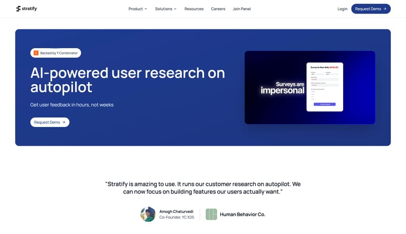 Stratify AI | The AI-Powered User Research Platform