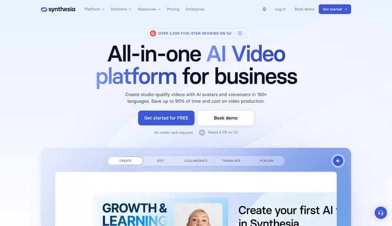 Synthesia: #1 AI Video Platform for Business