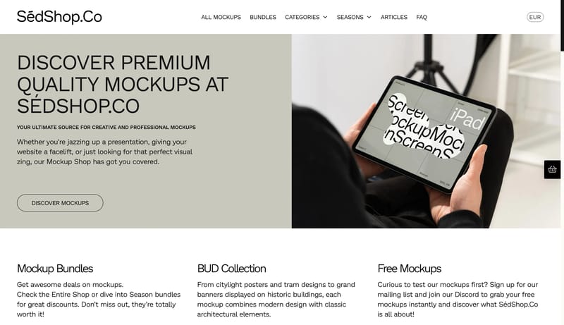 SédShop.Co | Explore Realistic Mockups for Creatives