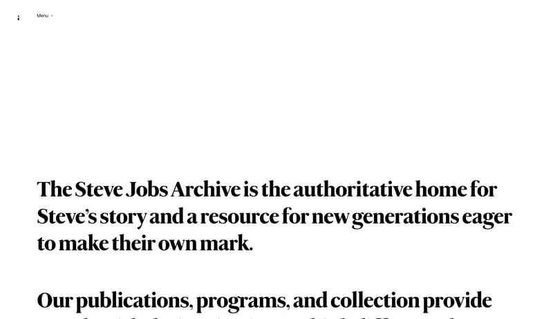 The Steve Jobs Archive