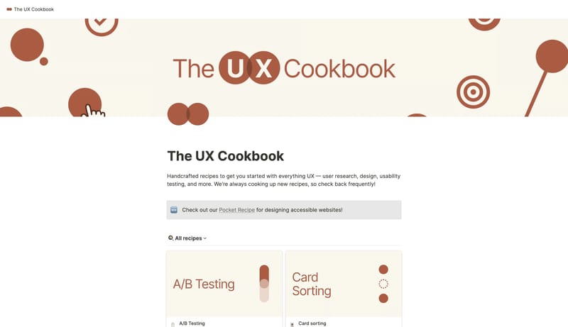 The UX Cookbook