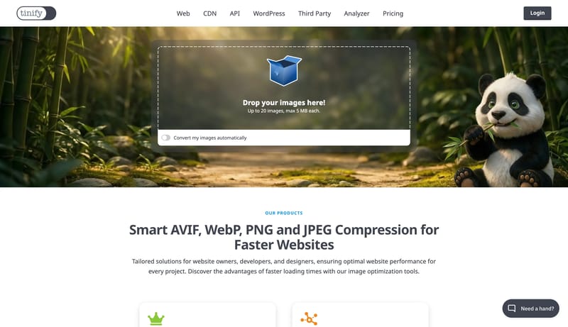 TinyPNG – Compress WebP, PNG and JPEG images intelligently