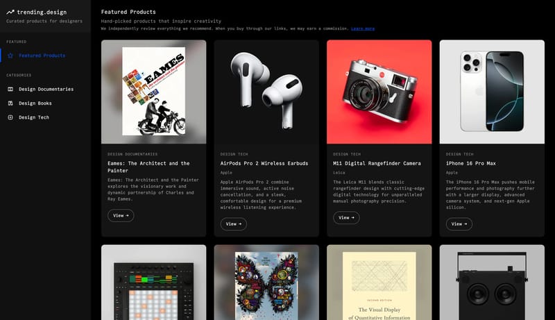 Trending Design - Curated Design Products