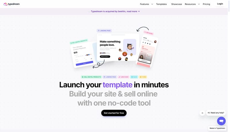 Typedream: AI Website Builder