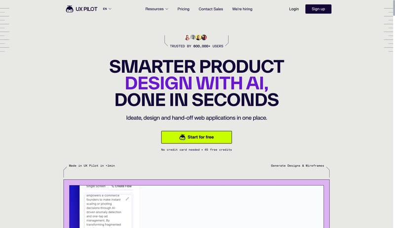 UX Pilot - Superfast UX/UI Design with AI