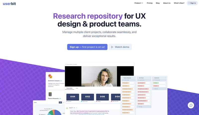 UX Repository and Tools for agencies & freelancers | UserBit