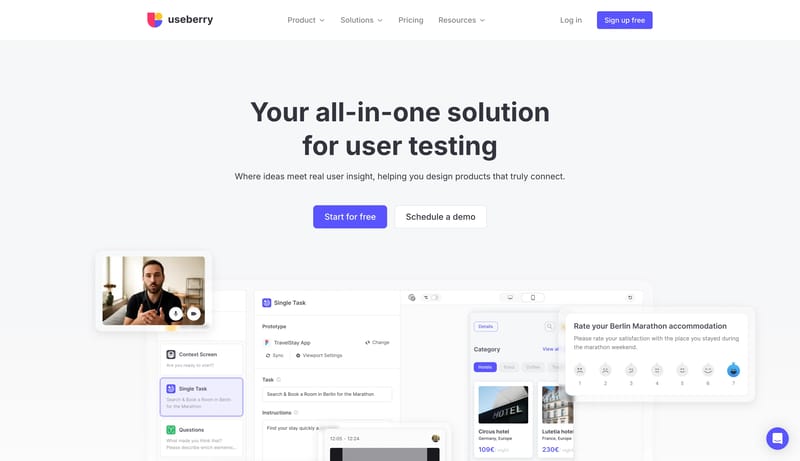 UX Research & Usability Testing Platform – Useberry