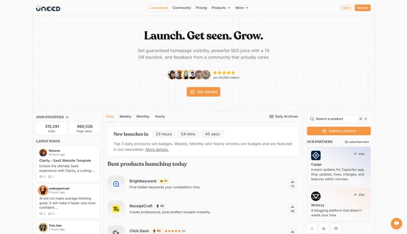 Uneed - Launch. Get seen. Grow. | Uneed