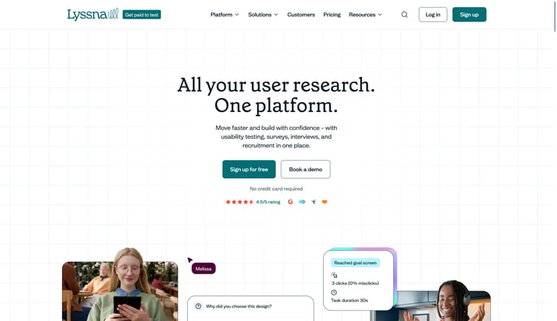 User Research & Usability Testing Platform | Lyssna