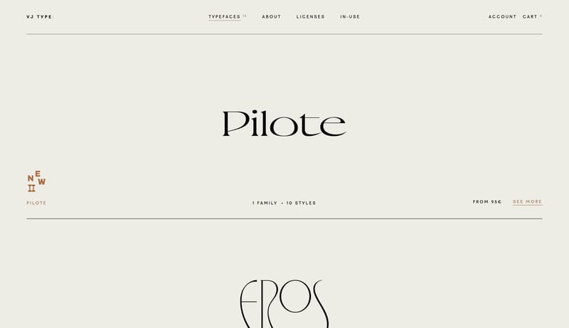 VJ Type Typefaces
