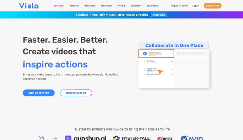 Visla: AI Video Creation and Editing for Business