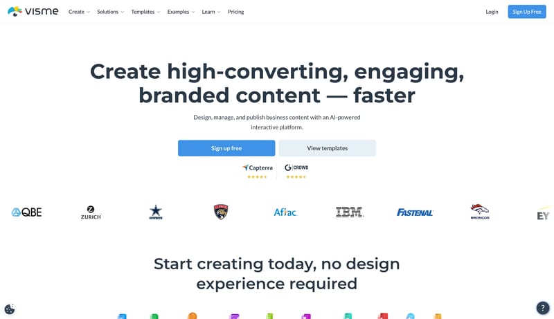 Visme: AI Presentation maker, Infographics, and One pager templates