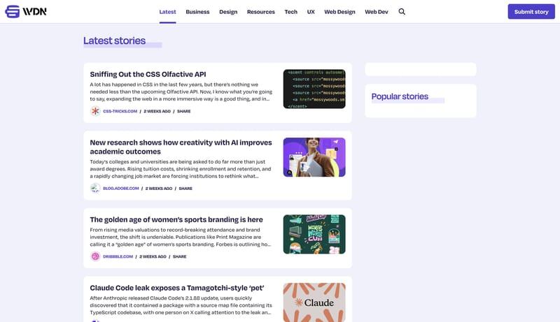 Web Designer News