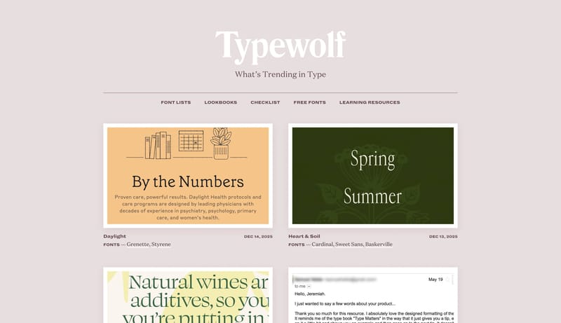What’s Trending in Type · Typewolf