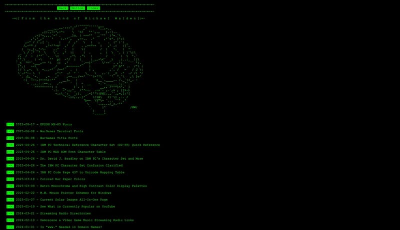 -=:[ From the mind of Michael Walden ]:=-