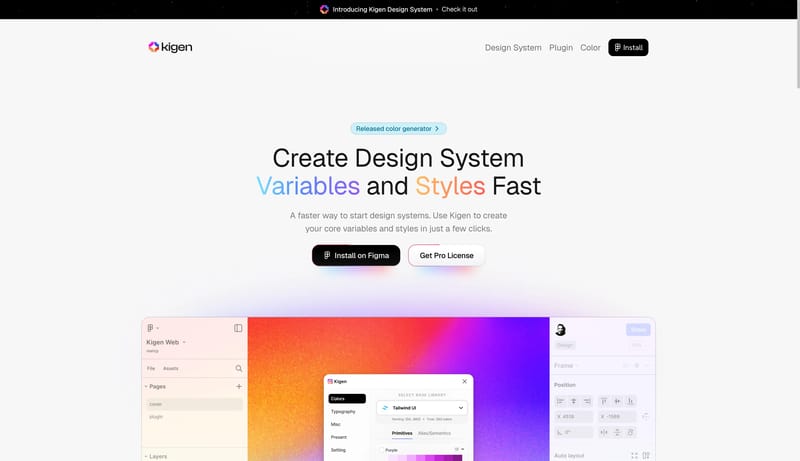Kigen - Figma Design System Generator