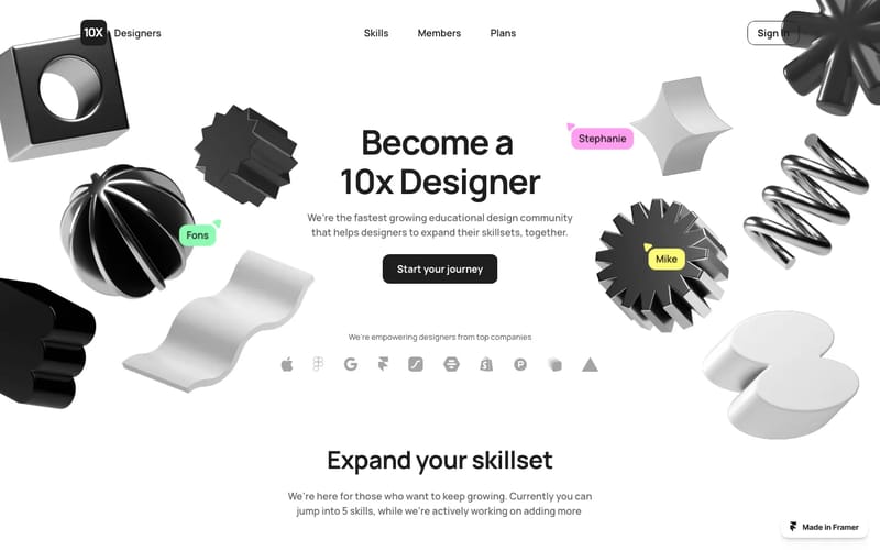 10xDesigners - Expand your skillset, together.