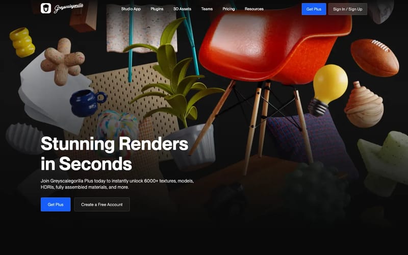 3D Models, Materials, Textures & C4D Plugins | Greyscalegorilla