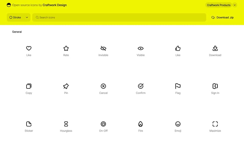 500 open-source fill and stroke icons for design projects