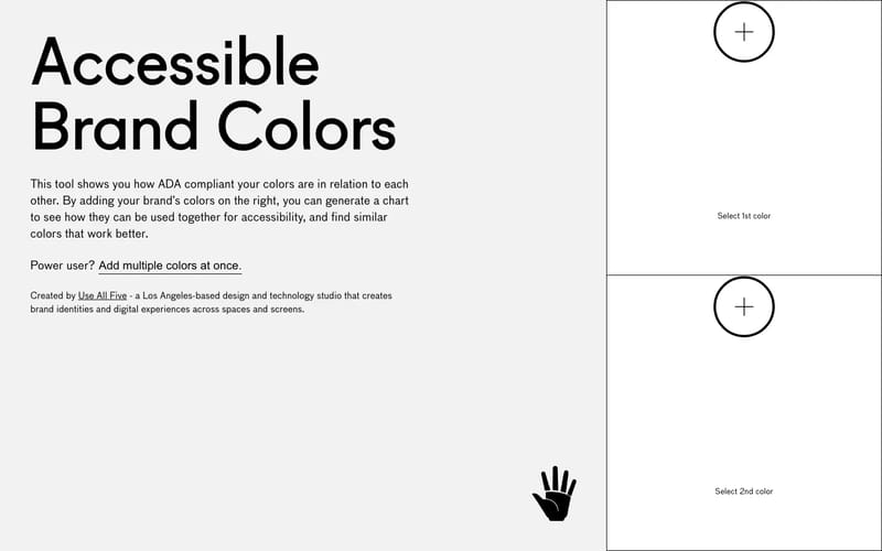 Accessible Brand Colors by Use All Five